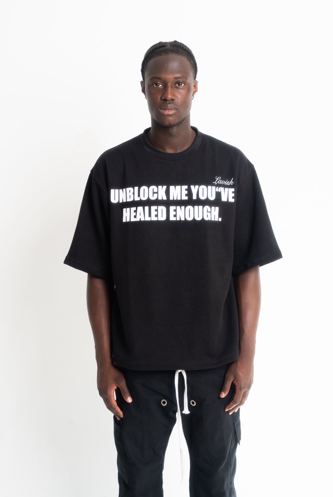 UNBLOCKE ME“ TEE BLACK