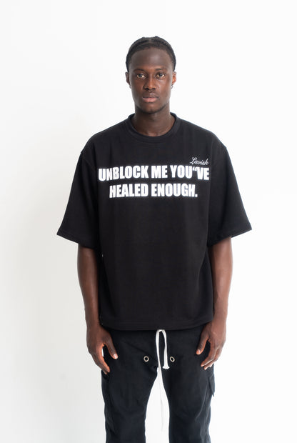 UNBLOCKE ME“ TEE BLACK